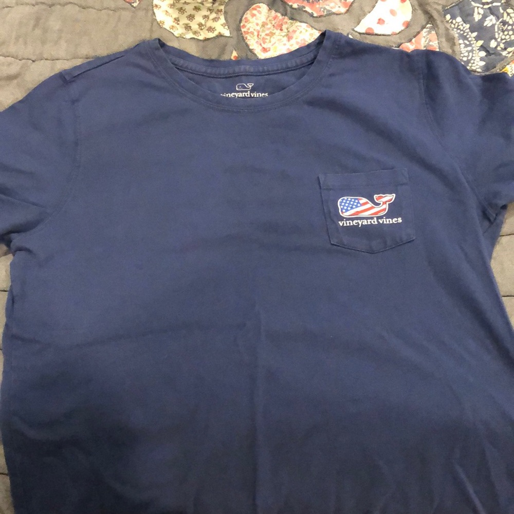 Vineyard vines American Flag Whale Shirt